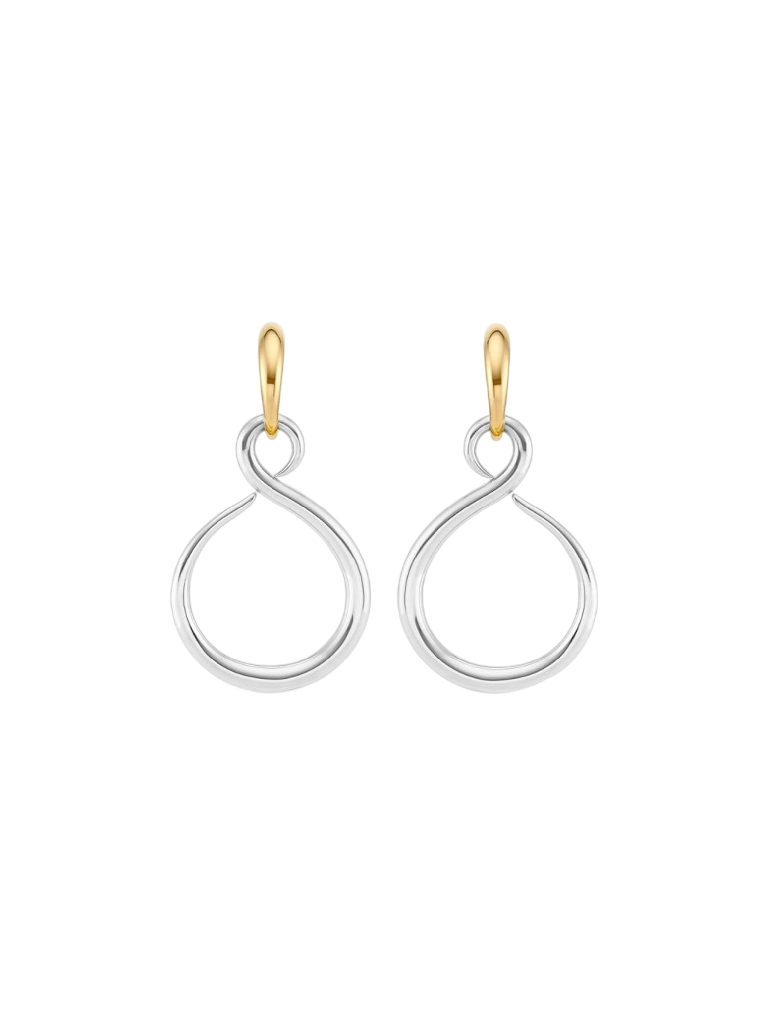 Mixed-metal toro lasso drop earrings